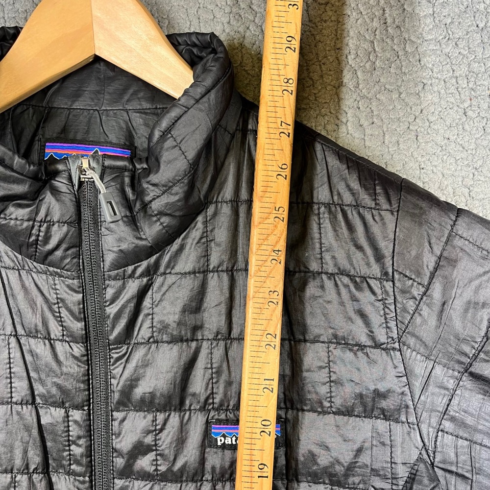 Patagonia Nano Puff Jacket Womens XL Black Quilted Insulated Full Zip Puffer - Picture 9 of 11